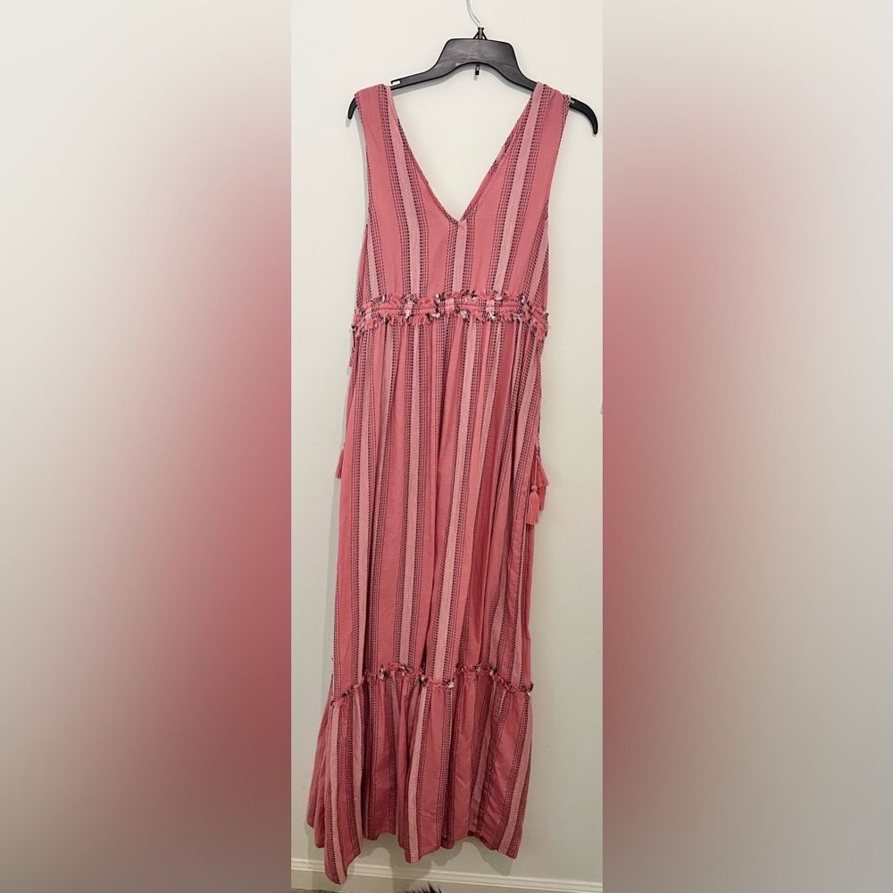 Pink Tassel Maxi Dress